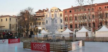 Ice skating in Venice and Mestre