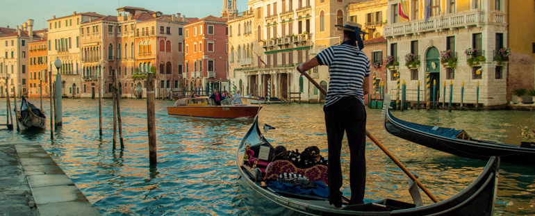 Gondola Serenade in Venice Italy